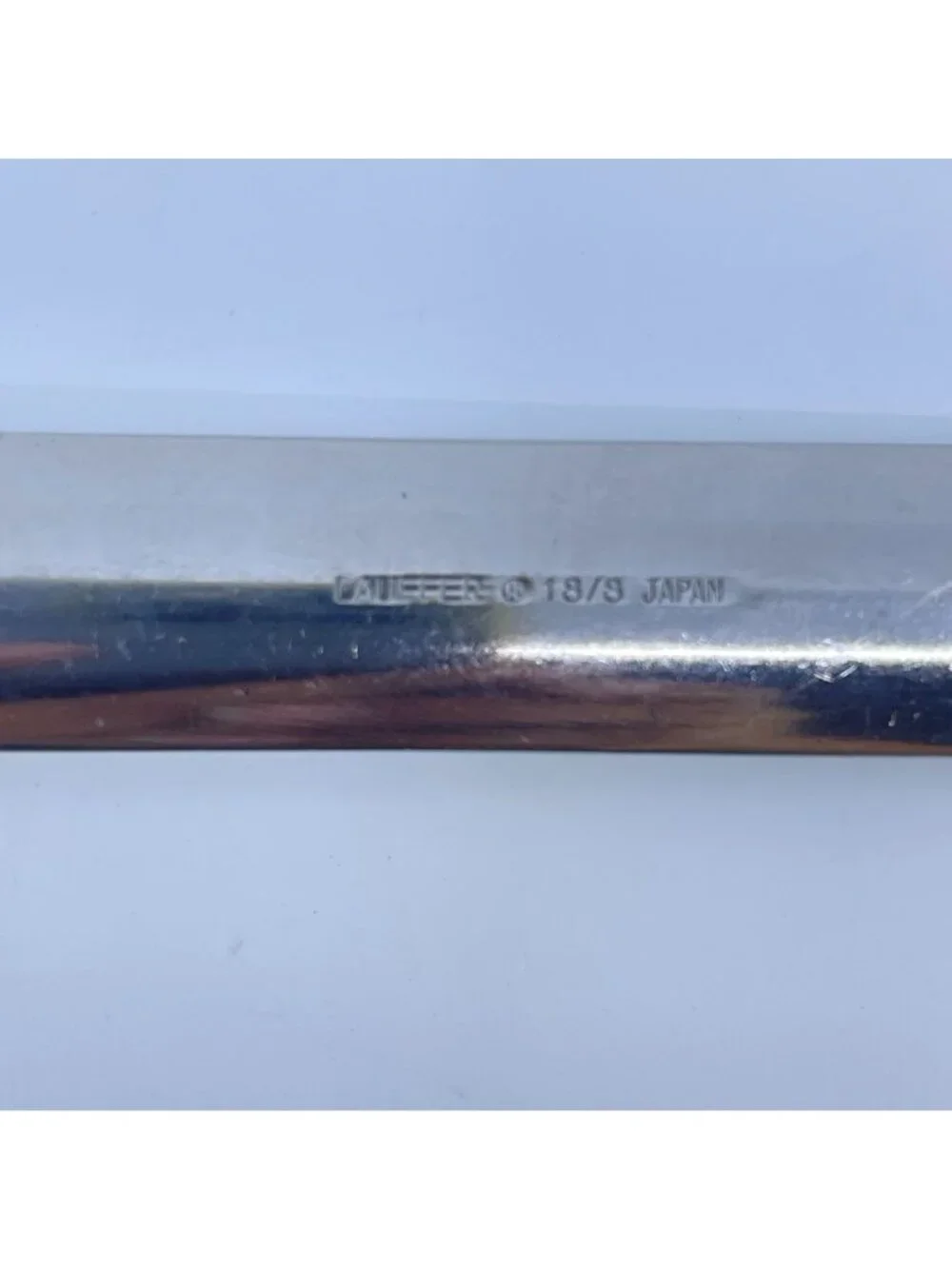 vintage lauffer stainless steel 18/8 dinner spoon made in japan set of 2 1980